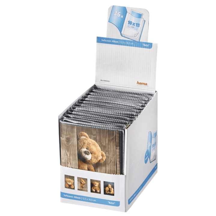 Hama Batzi Album de Fotos - Capacidad para 36 Fotos 10x15cm - Tapa Blanda - Insercion Desde Arriba - 12.5x16.5cm - Colores surtidos 1