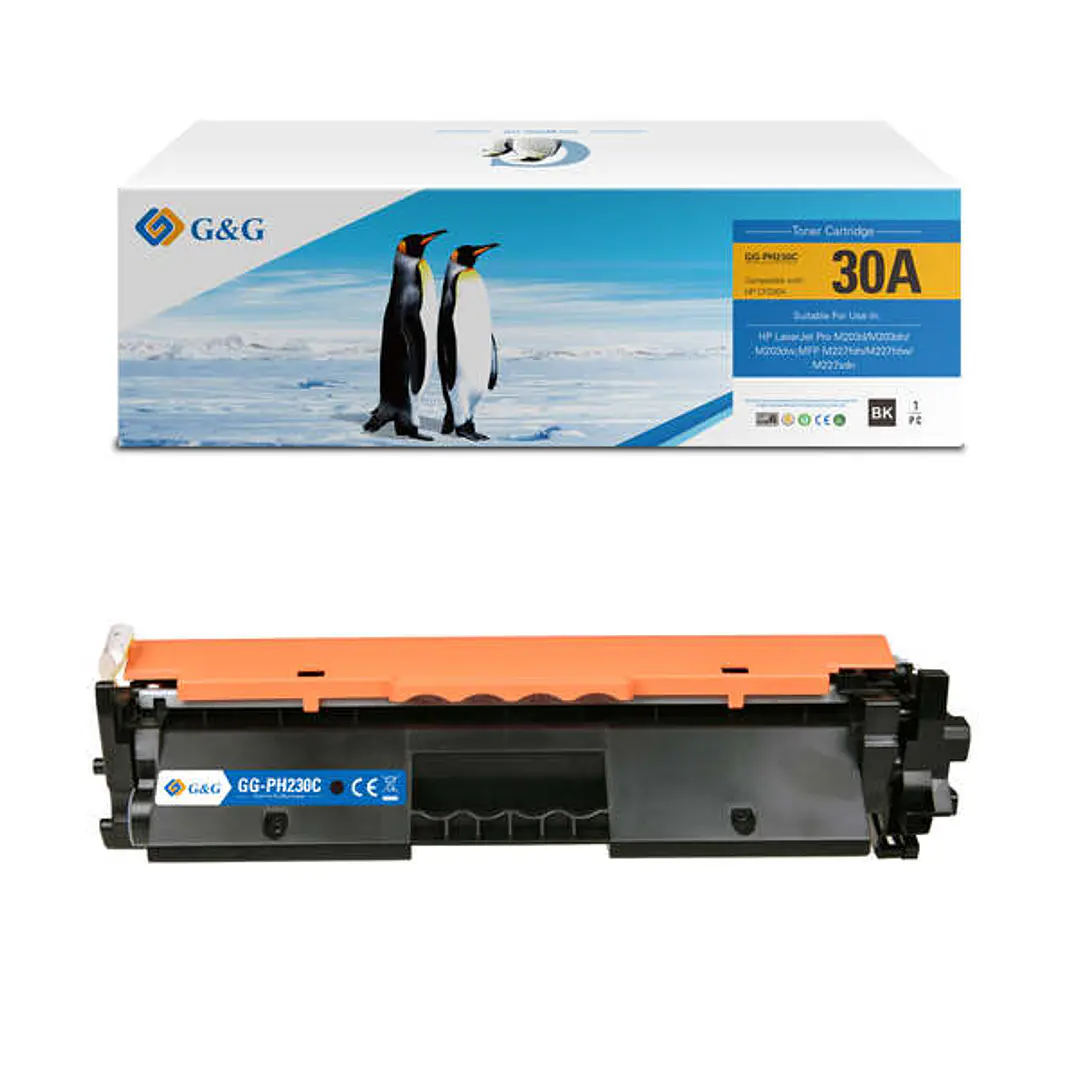 G&G HP CF230A Negro Cartucho de Toner Generico - Reemplaza 30A 1