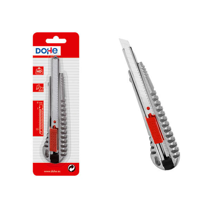 Dohe Cutter de Acero Inoxidable - Cuchillas Tronzables de Acero - Sistema de Bloqueo de Cuchilla - Blister Individual 1