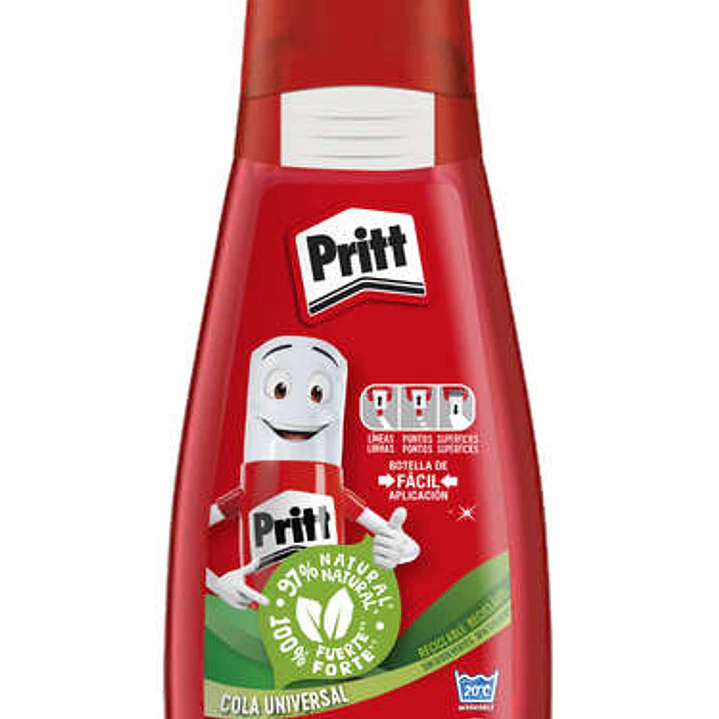 Pritt Cola Universal Liquida Transparente 100gr - Ideal para Manualidades - Lavable - Sin Disolventes - Pega Diferentes Materiales 1