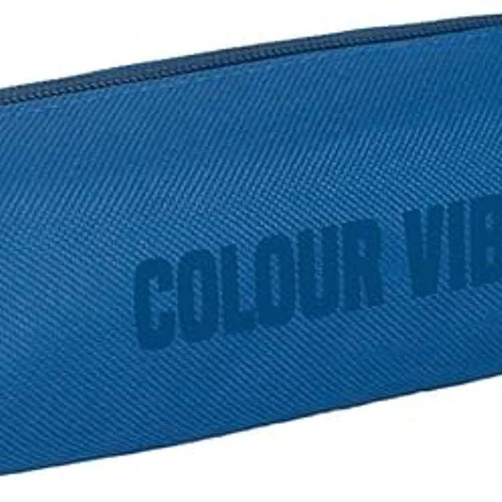 Dohe Colour Vibes Portatodo Cuadrado - Cierre con Cremallera y Tirador de Goma - Color Azul 1