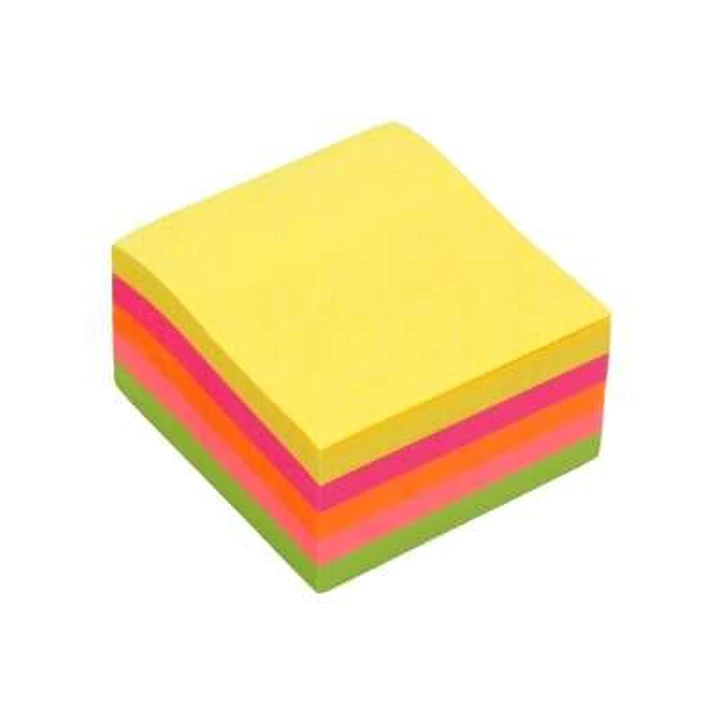Bismark Taco de 450 Notas Adhesivas 76x76mm - Colores Neon Surtidos 1