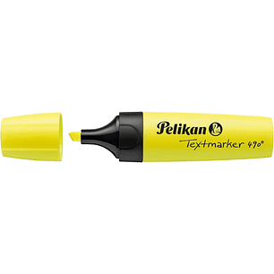 Pelikan Subrayador Textmarker 490 - Base de Agua - 3 Anchos de Trazo - Color Amarillo Fluorescente