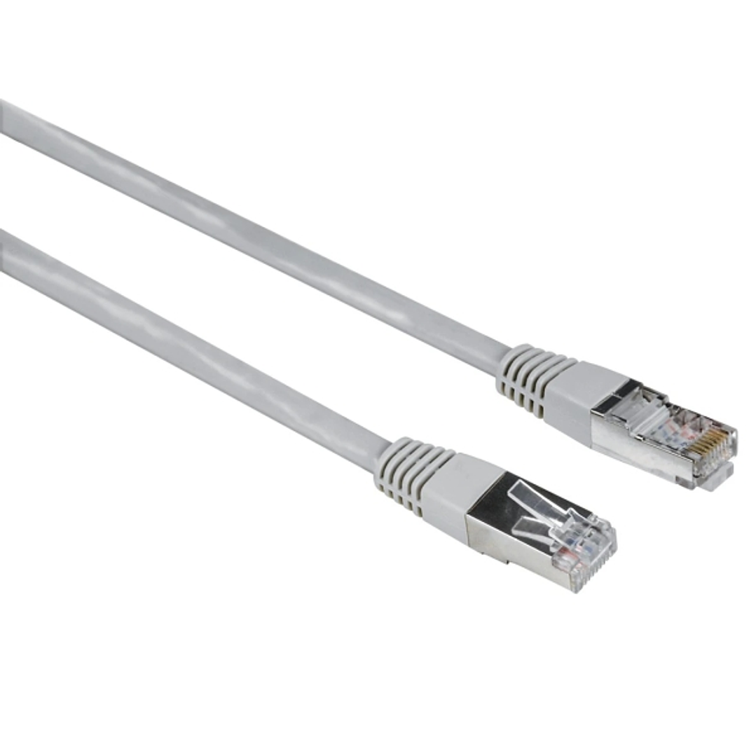 Hama Entry Cable de Red UTP RJ45 Cat-5e - Longitud 1.5m - Velocidad hasta 1Gbps - Blindado - Color Gris 1
