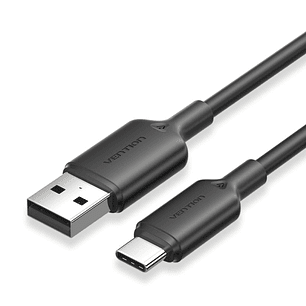 Vention Cable USB-C 2.0 a USB-A 3A 60W - 2m - PVC - Color Negro