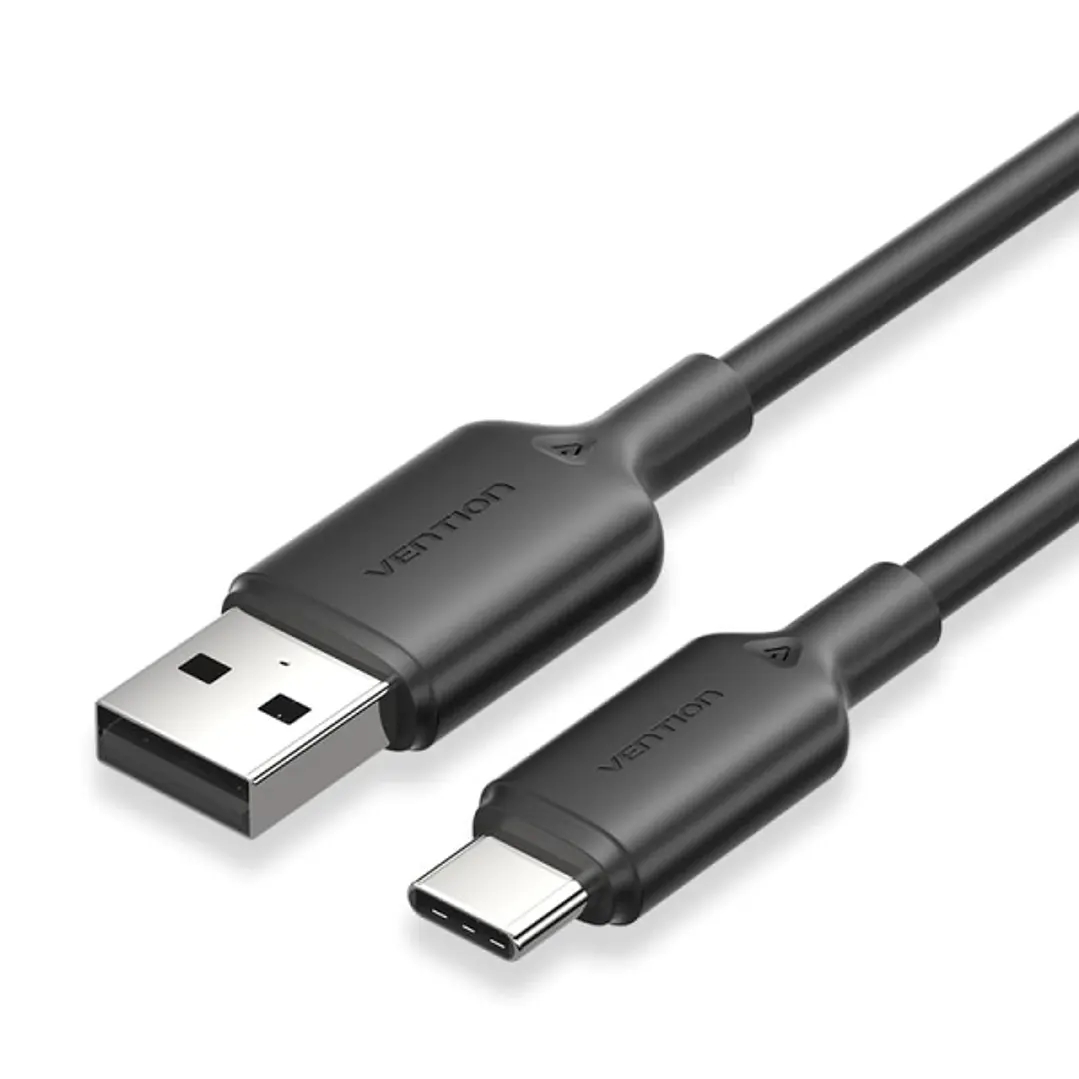 Vention Cable USB-C 2.0 a USB-A 3A 60W - 2m - PVC - Color Negro 1