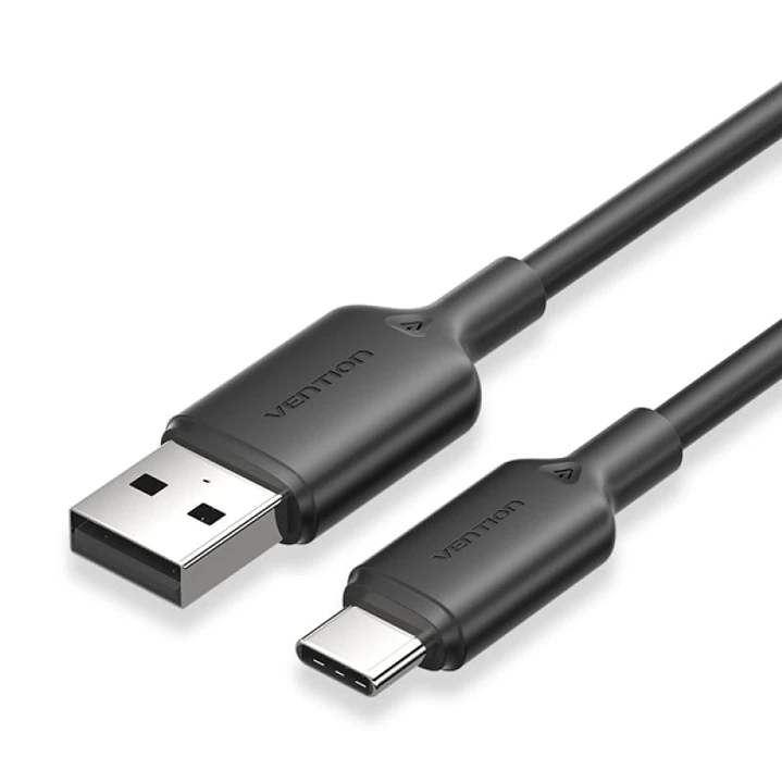 Vention Cable USB-C 2.0 a USB-A 3A 60W - 2m - PVC - Color Negro 1