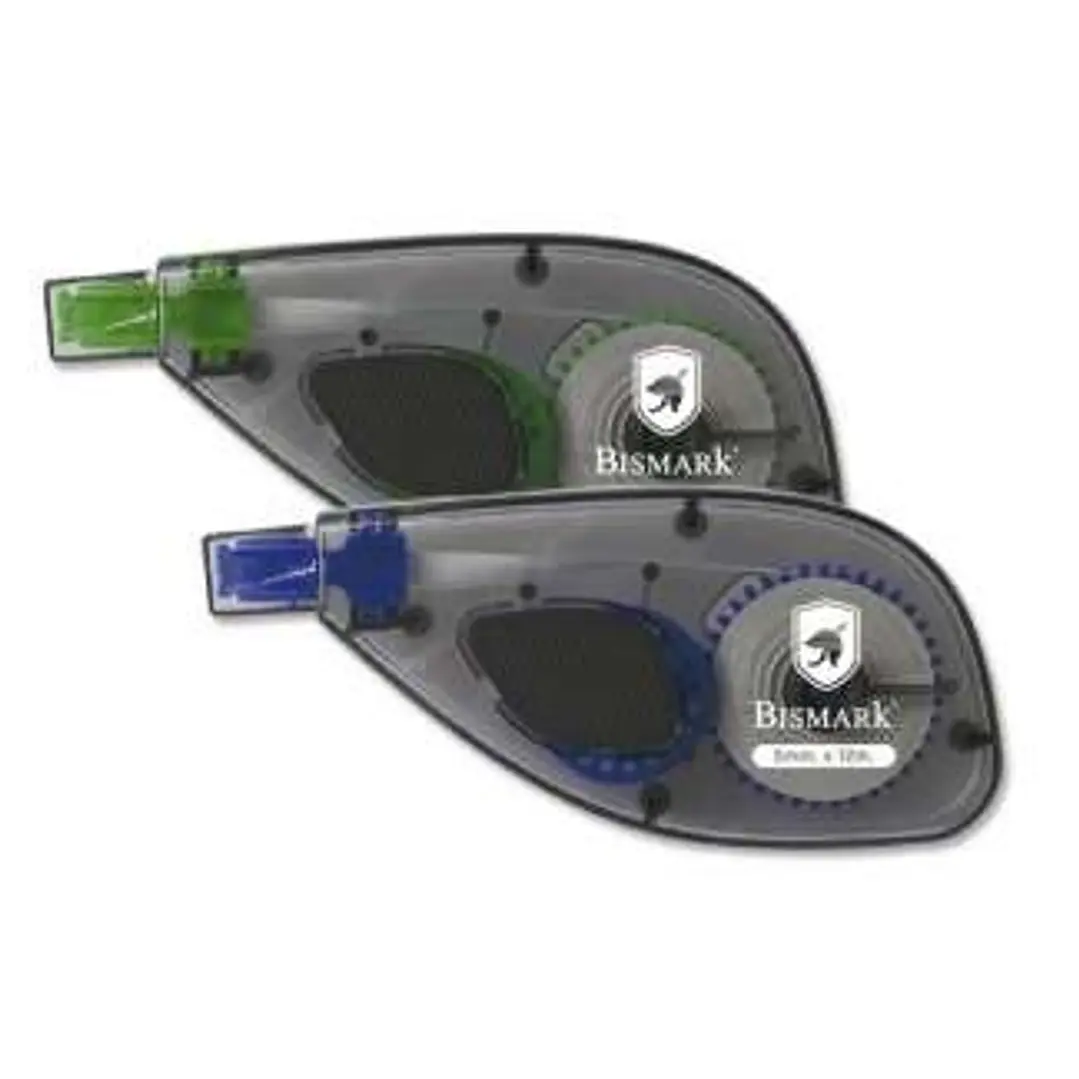 Bismark Cinta Correctora 5mm x 12m - Aplicacion Lateral - Cuerpo Transparente - Forma Ergonomica 1