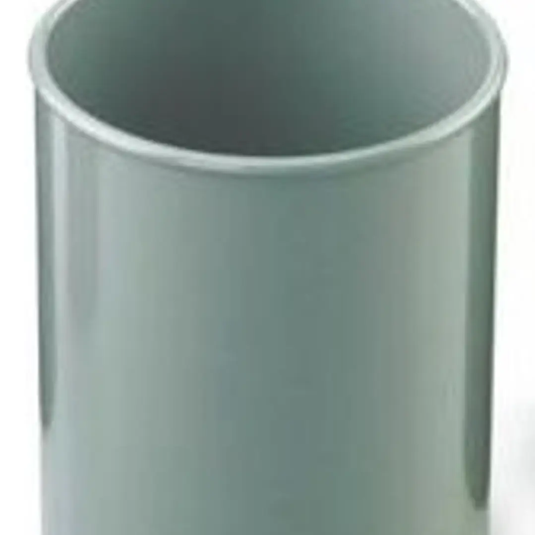 Faibo Cubilete Redondo 7.8x10cm - Fabricado en Poliestireno - 100% Reciclable - Color Gris 1