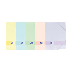 Oxford Live & Go A4+ Carpeta de Gomas - Tapa Plastico Opaco - 3 Solapas - Lomo 30mm - Colores Surtidos