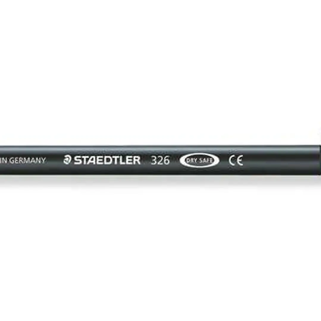 Staedtler Noris 326 Rotulador de Punta Fina - Trazo 1mm Aprox - Tina Base de Agua - Color Negro 1