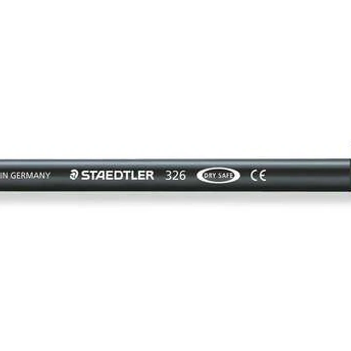 Staedtler Noris 326 Rotulador de Punta Fina - Trazo 1mm Aprox - Tina Base de Agua - Color Negro 1