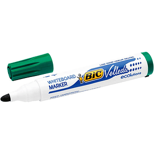 Bic Velleda 1701 ECOlutions Marcadores para Pizarra - Punta Redonda - Trazo de 1.5 mm - Tinta con Base de Alcohol - Ecologico - Borrado Optimo - Color