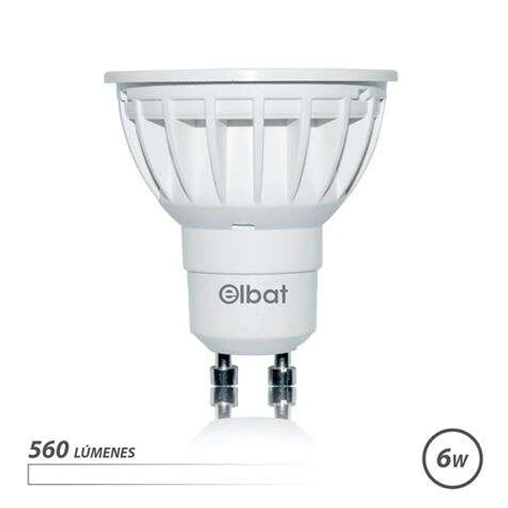 Elbat Bombilla LED GU10 6W 560LM Luz Blanca - Ahorro Energetico - Larga Duracion - Facil Instalacion - Color Blanco 1