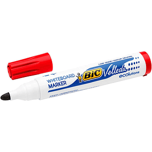 Bic Velleda 1701 ECOlutions Marcadores para Pizarra - Punta Redonda - Trazo de 1.5 mm - Tinta con Base de Alcohol - Ecologico - Borrado Optimo - Color