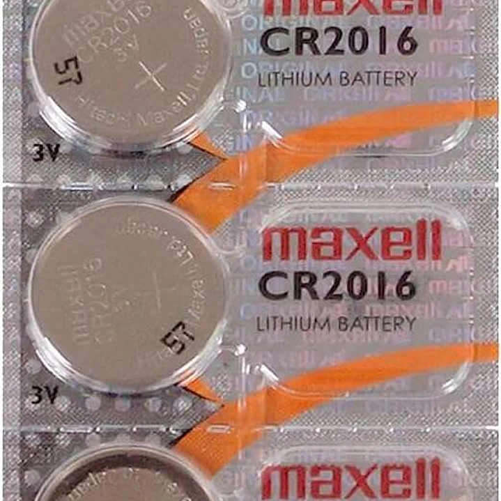 Maxell Pack de 5 Pilas Litio de Boton CR2016 3V 1