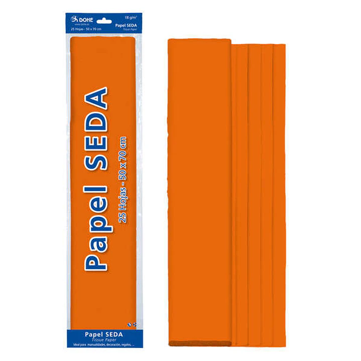 Dohe Papel Seda de 18g - Ideal para Manualidades y Decoracion - 25 Hojas de 50x70cm 1