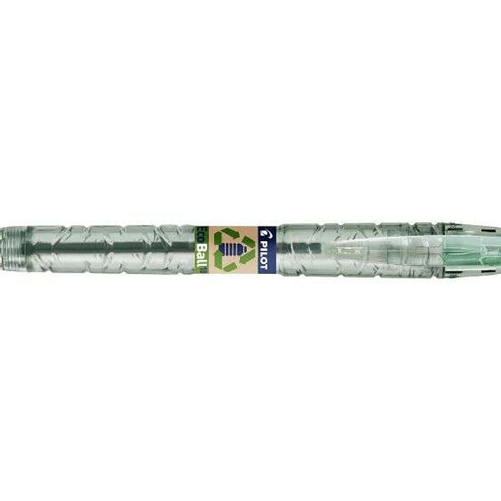 Pilot Boligrafo de Bola Retractil B2P Ecoball BeGreen - Punta Redonda 1mm - Trazo 0.27mm - 86,64% de Plastico Reciclado - Recargable - Color Verde 1