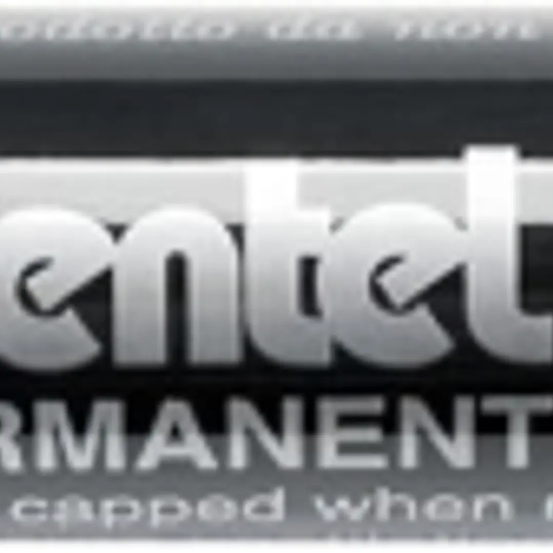 Pentel Pen N50 Rotulador Permanente - Punta de 4.3mm - Resistente a Agua y Luz - Color Negro 1