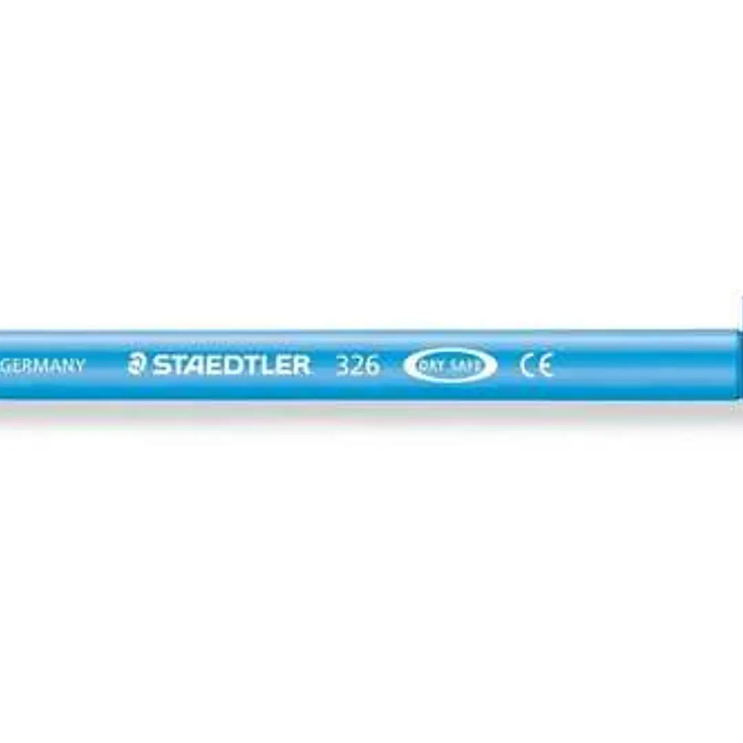 Staedtler Noris 326 Rotulador de Punta Fina - Trazo 1mm Aprox - Tina Base de Agua - Color Azul Claro 1