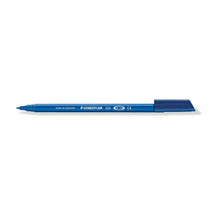 Staedtler Noris 326 Rotulador de Punta Fina - Trazo 1mm Aprox - Tina Base de Agua - Color Azul