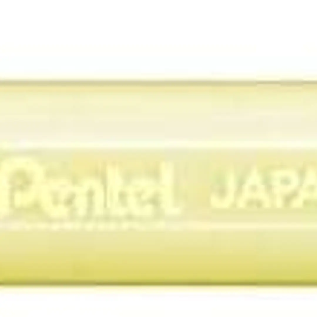 Pentel Hybrid Milky Boligrafo de Bola - Punta Fina 0.8mm - Trazo 0.4mm - Tinta de Gel Opaca - Color Amarillo Pastel 1