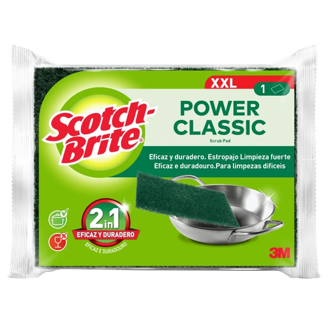 Scotch-Brite Classic Estropajo de Cocina XL - Color Verde Oscuro 1