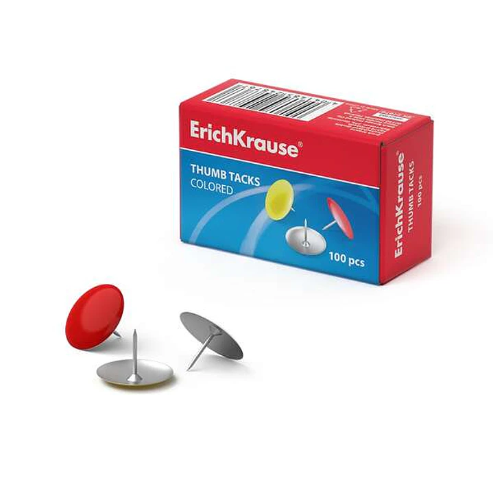 Erichkrause Chinchetas Metalicas de Colores - Alambre de Acero de Alta Calidad - Resistencia Mejorada - Resistente a La Corrosion - Color Variado 1