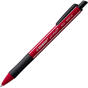 Stabilo Pointball Naturecolors Wildflower Boligrafo Retractil - Trazo 0.5mm - Hecho con 87% Bioplastico - Grip Antideslizante - Recargable - Tinta Azu
