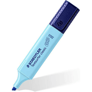 Staedtler Textsurfer Classic 364 Vintage Marcador Fluorescente - Punta Biselada - Trazo entre 1 - 5mm - Tinta con Base de Agua - Color Azul Cielo