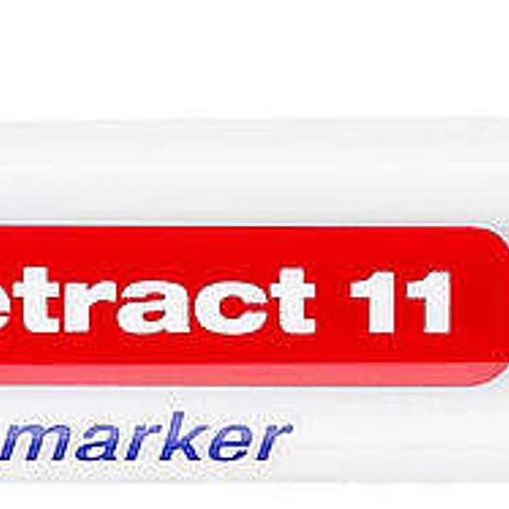 Edding Retract 11 Rotulador Permanente Retractil - Punta Redonda - Trazo entre 1.5 y 3mm - Recargable - Secado Rapido - Color Rojo 1