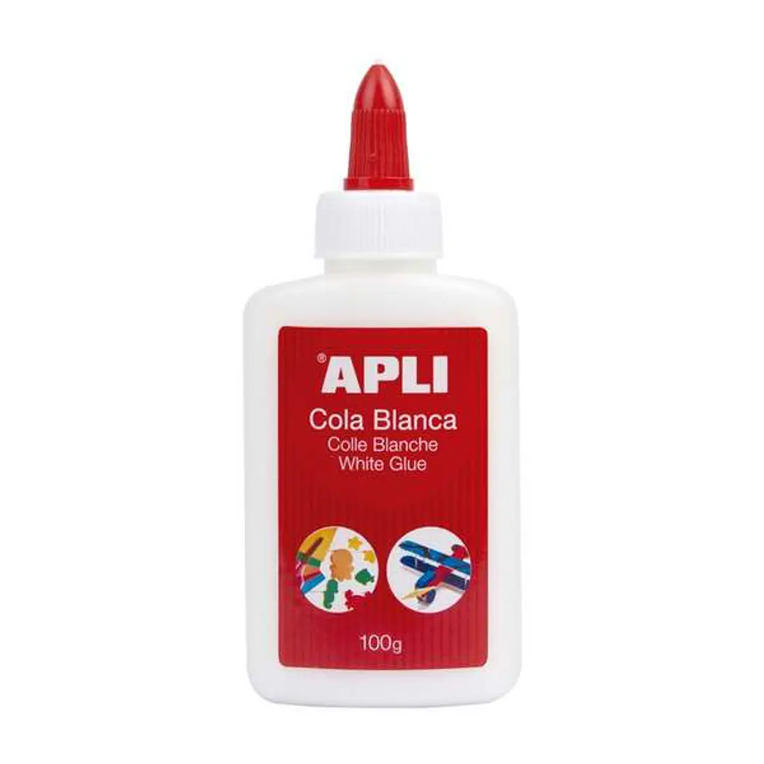 Apli Cola Blanca Liquida 100g - Aplicador de Punta - Libre de Solventes y No Toxica - Apto para uso Escolar 1