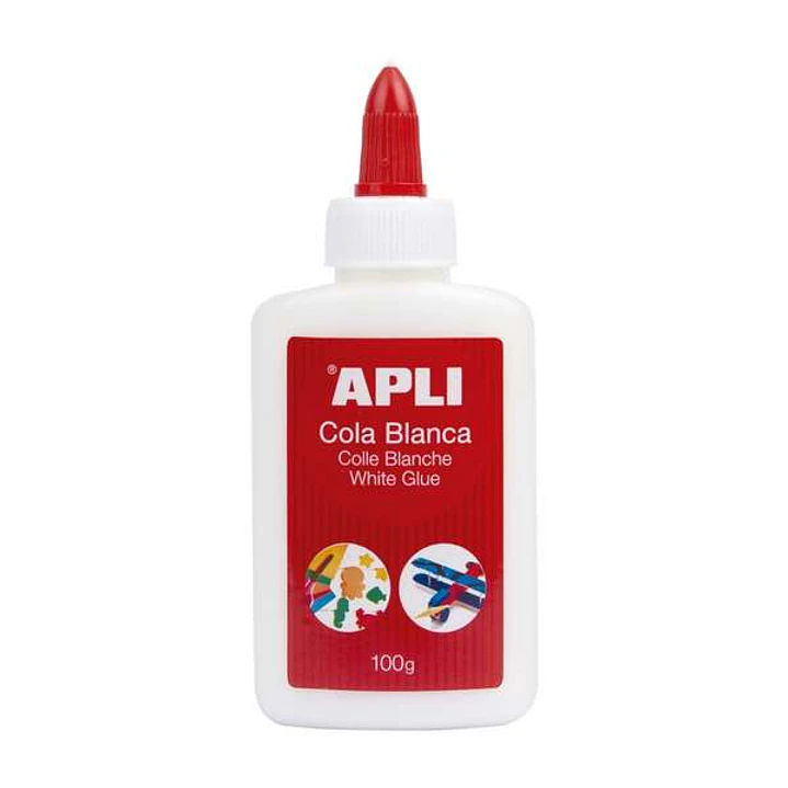 Apli Cola Blanca Liquida 100g - Aplicador de Punta - Libre de Solventes y No Toxica - Apto para uso Escolar 1