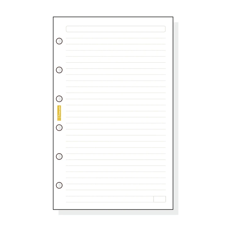 Finocam C341 Recambio para Agendas Classic - Lineas Guia - Formato 603 - 79x127x5mm - Color Blanco 1