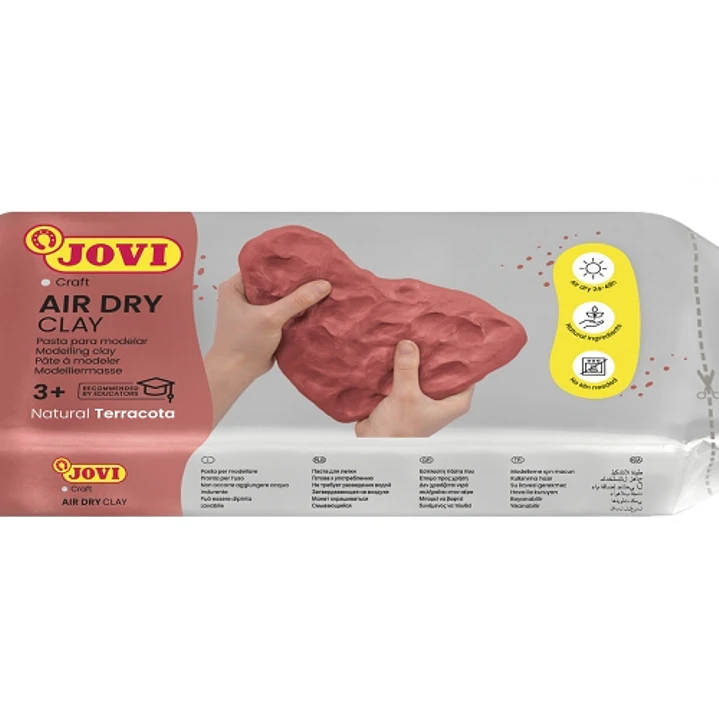 Jovi Air Dry Pasta para Modelar 500gr - Endurecible al Aire - Tacto Fresco - Facil de Moldear - Multi-Superficie - Secado en 24H - Acabado Fino - Colo 1