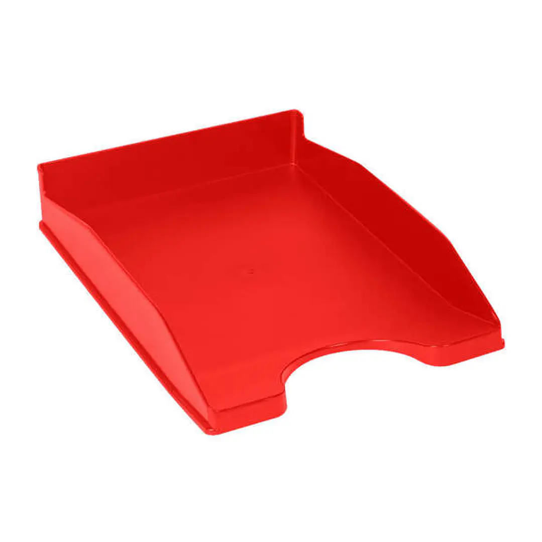 Dohe +Mab Bandeja de Sobremesa para Documentos Tamaño A4 - Medidas 255x60x335mm - Fabricada en Poliestireno de Alta Calidad - Apilable - Material 100% 1