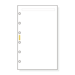 Finocam C342 Notas de Recambio para Agendas Classic - Liso - Formato 603 - 79x127x5mm - Color Blanco