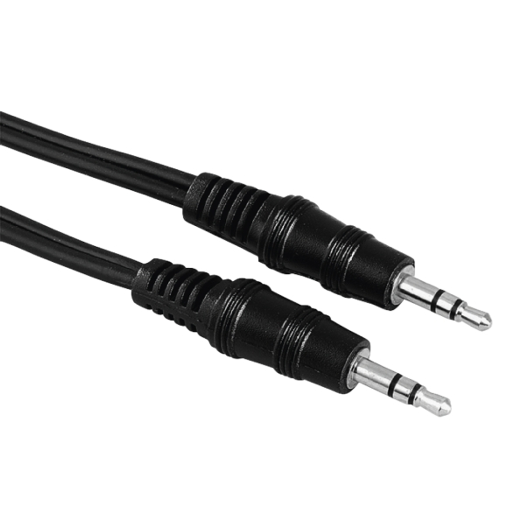 Hama Cable de Audio - Longitud 1.5m - Estereo - Jack 3.5mm Macho - Color Negro 1