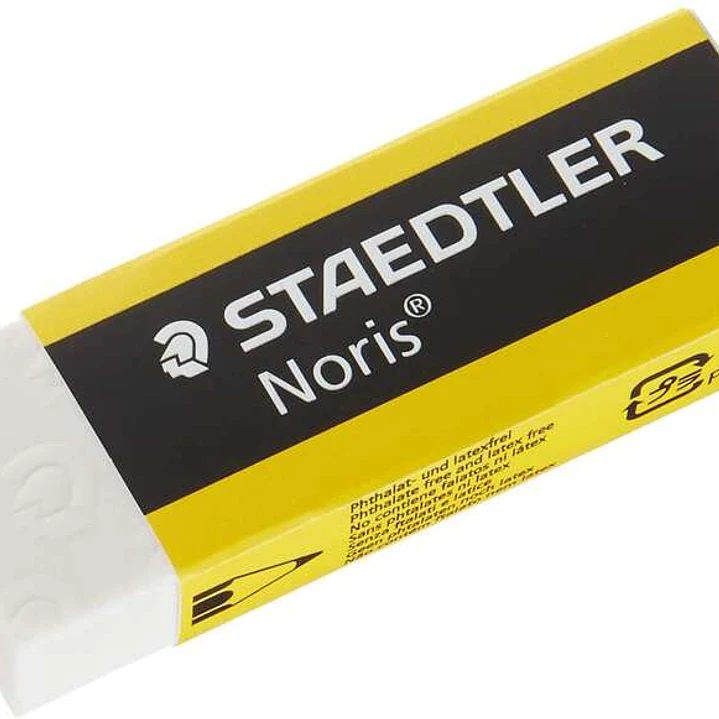 Staedtler Noris 526 N20 Goma de Borrar - Alta Calidad - Minimos Residuos - Color Blanco 1