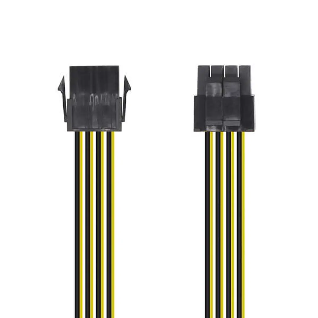 Aisens Cable Alimentacion - 8 Pin/H-4+4 Pin/M - 30cm - Color Negro 1
