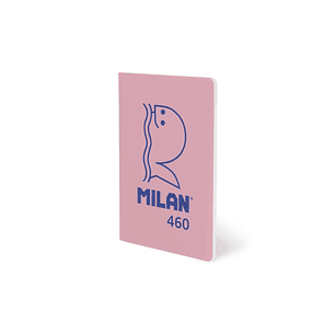 Milan 460 Since 1918 Libreta A5 Grapada - Hojas Blancas - 24 Hojas de 95g - Color Rosa