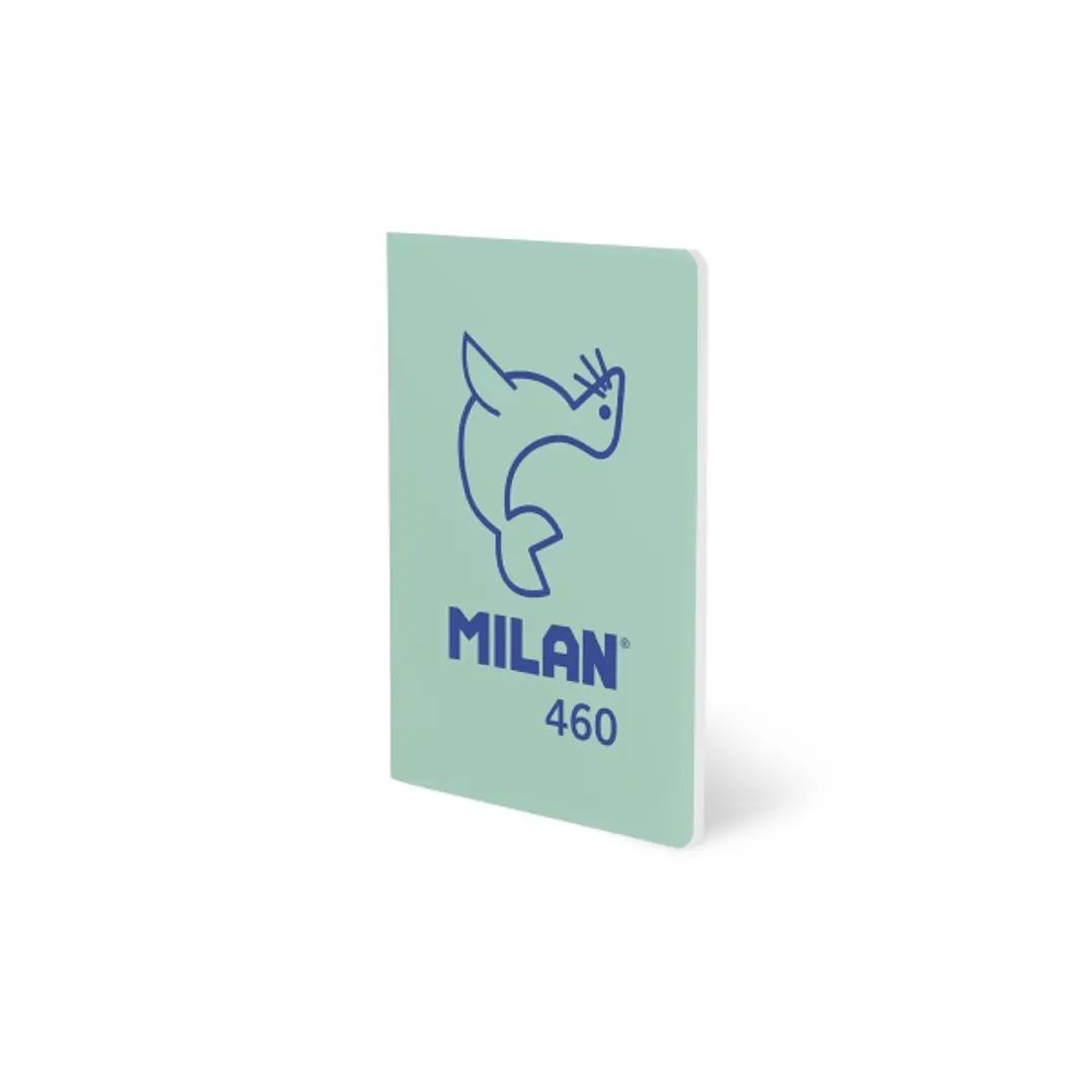 Milan 460 Since 1918 Libreta A5 Grapada - Hojas Blancas - 24 Hojas de 95g - Color Menta 1