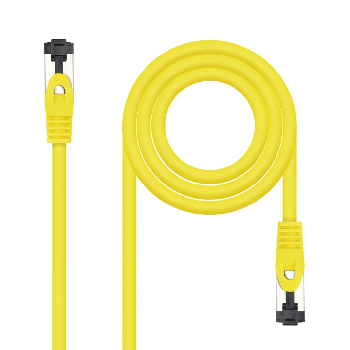 Nanocable Cable Red Latiguillo Cat.8.1 2Ghz LSZH SSTP AWG26 - Longitud 0.30m - Color Amarillo 1