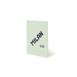 Milan 430 Libreta Encolada Formato A6 Hojas Blancas - 48 Hojas de 95 gr/m2 - Microperforado - Tapa Blanda - Color Verde