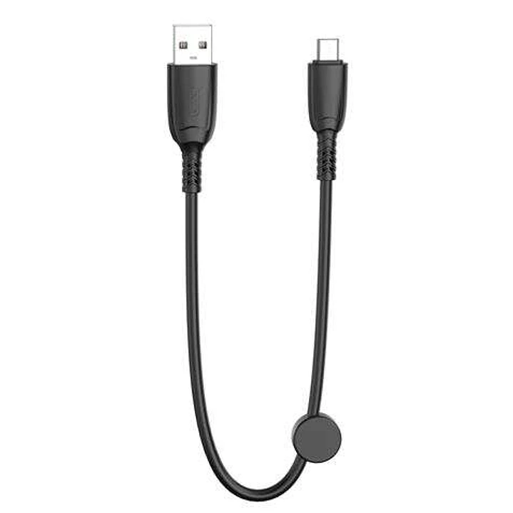 XO Cable NB247 Carga Rapida USB - Micro USB - 6A - 25cm con Clip - Color Negro 1