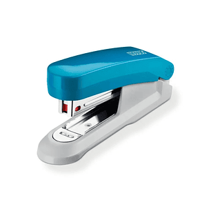 Novus Evolution E15 Fresh Grapadora de Sobremesa - Hasta 15 Hojas - Grapado Cerrado y Clavado - Incluye 200 Grapas Nº10 - Color Azulon/Gris