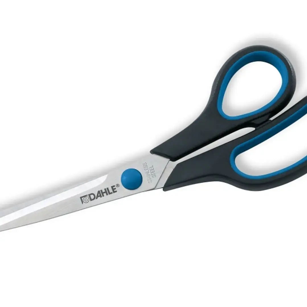 Dahle 54408 Office Comfort-Grip Tijeras de Acero Templado 20cm - Hojas Afiladas - Mangos Revestidos de Goma 1