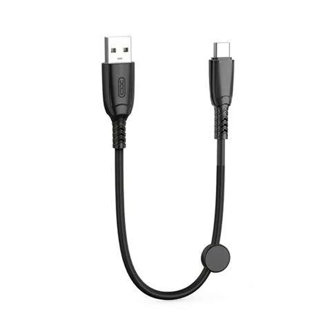 XO Cable NB247 Carga Rapida USB - Tipo C - 6A - 25cm con Clip - Color Negro 1