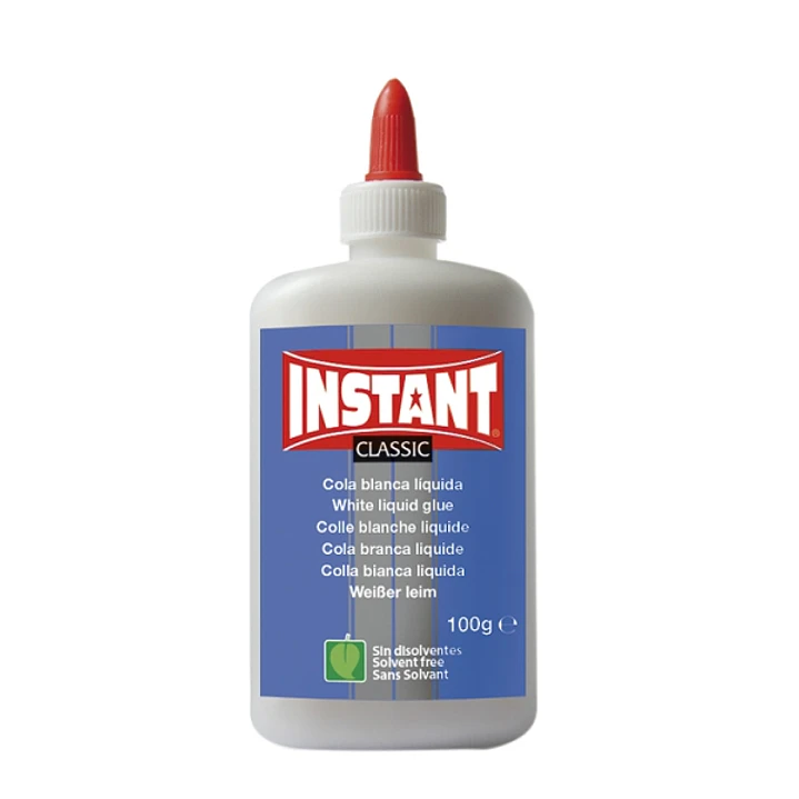 Instant Classic Cola Blanca 100gr - Apto para Uso Infantil y/o Domestico - Sin Disolventes - Color Blanco 1