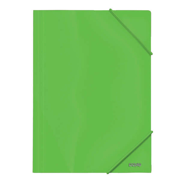 Dohe Carpeta de Gomas con Tres Solapas - 600 Micras - Fabricada en Polipropileno Opaco Cristal - Cierre de Gomas Redondas 1